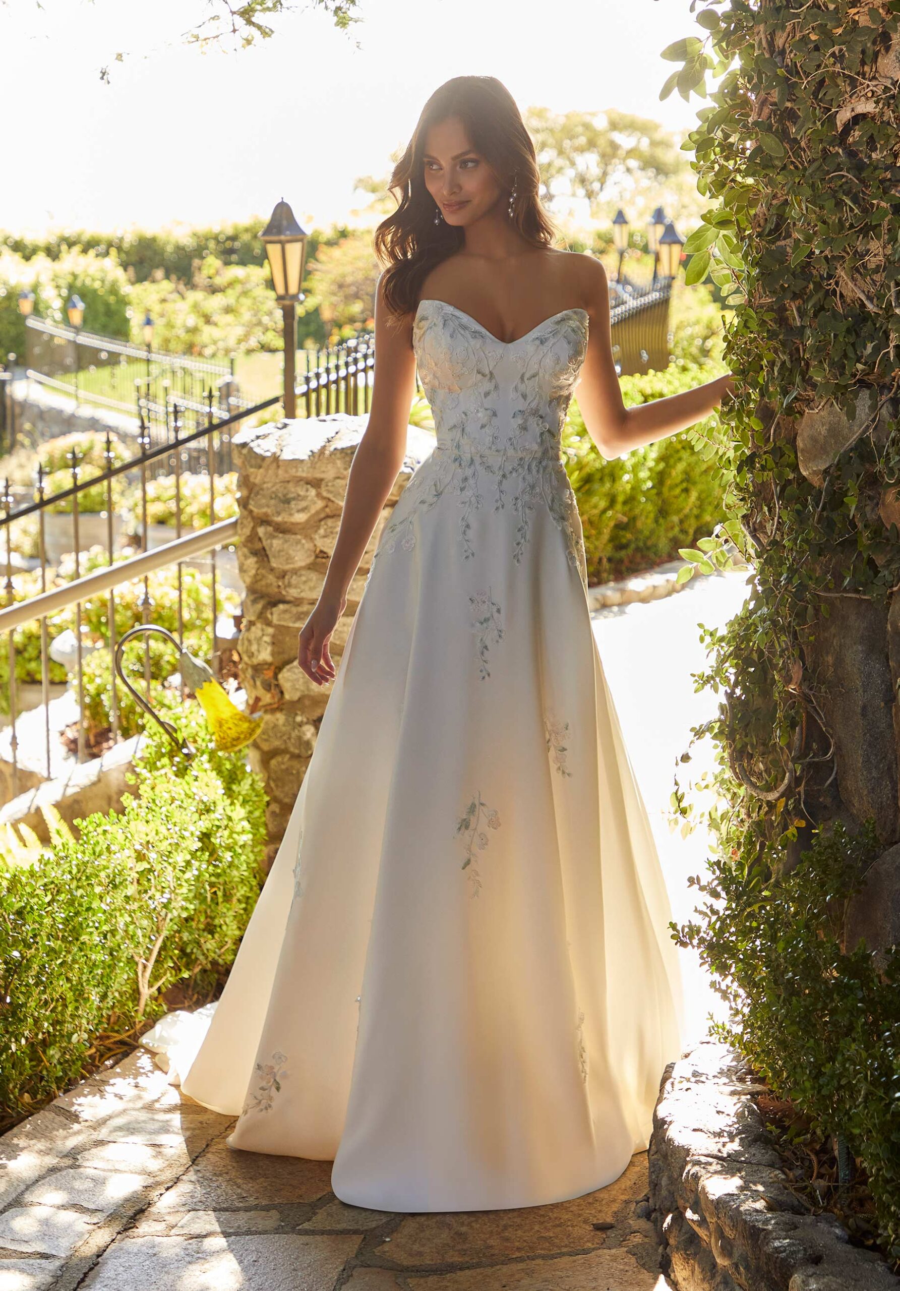 Wedding Dress Morilee Bridal Fort Worth Bridal Shop Garden Scene